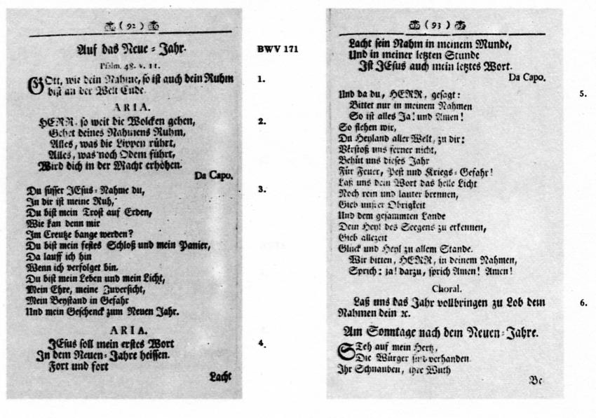 BWV171の出版歌詞集