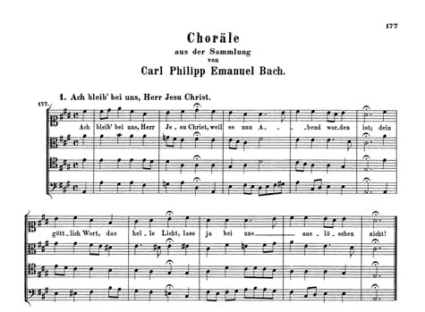 旧バッハ全集４声コラールの第１番（BWV 253）
